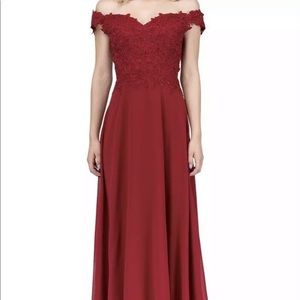 Dancing Queen Red Long Prom/Evening Dress, Medium